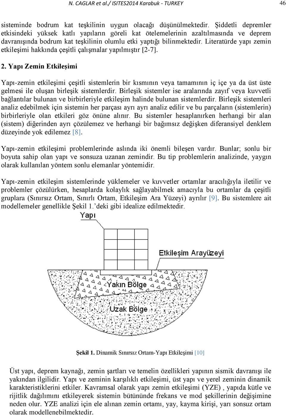 Literatürde yapı zemin etkileşimi hakkında çeşitli çalışmalar yapılmıştır [2-7]. 2.