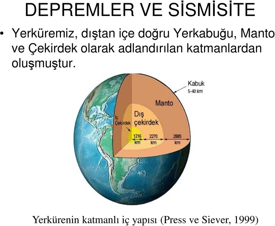 olarak adlandırılan katmanlardan oluşmuştur.