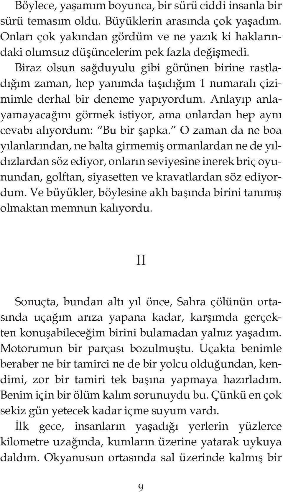 Biraz olsun sağduyulu gibi görünen birine rastladığım zaman, hep yanımda taşıdığım 1 numaralı çizimimle derhal bir deneme yapıyordum.