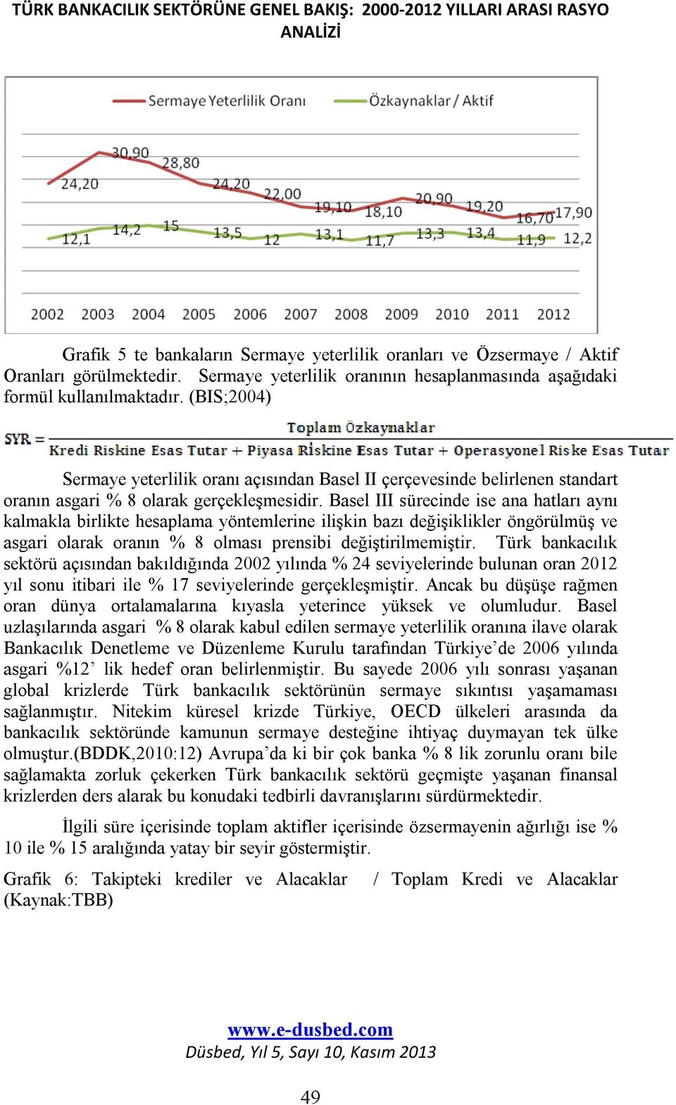 (BIS;2004) Sermaye yeterlilik oranı açısından Basel II çerçevesinde belirlenen standart oranın asgari % 8 olarak gerçekleşmesidir.