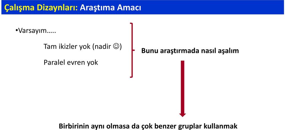 yok Bunu araştırmada nasıl aşalım