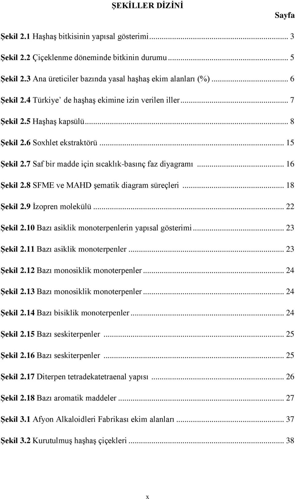 8 SFME ve MAHD şematik diagram süreçleri... 18 Şekil 2.9 İzopren molekülü... 22 Şekil 2.10 Bazı asiklik monoterpenlerin yapısal gösterimi... 23 Şekil 2.11 Bazı asiklik monoterpenler... 23 Şekil 2.12 Bazı monosiklik monoterpenler.