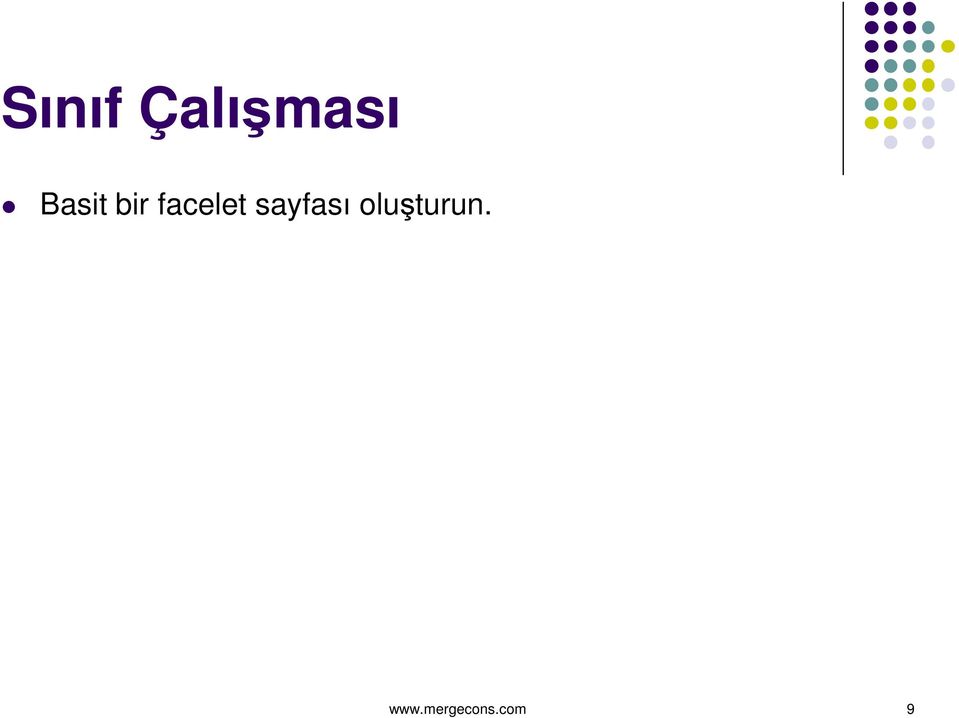 sayfası oluşturun.