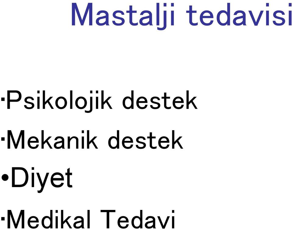 Mekanik destek