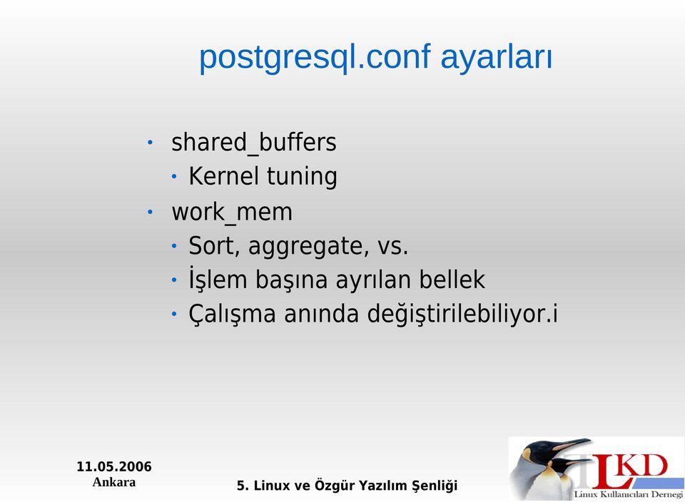 tuning work_mem Sort, aggregate, vs.