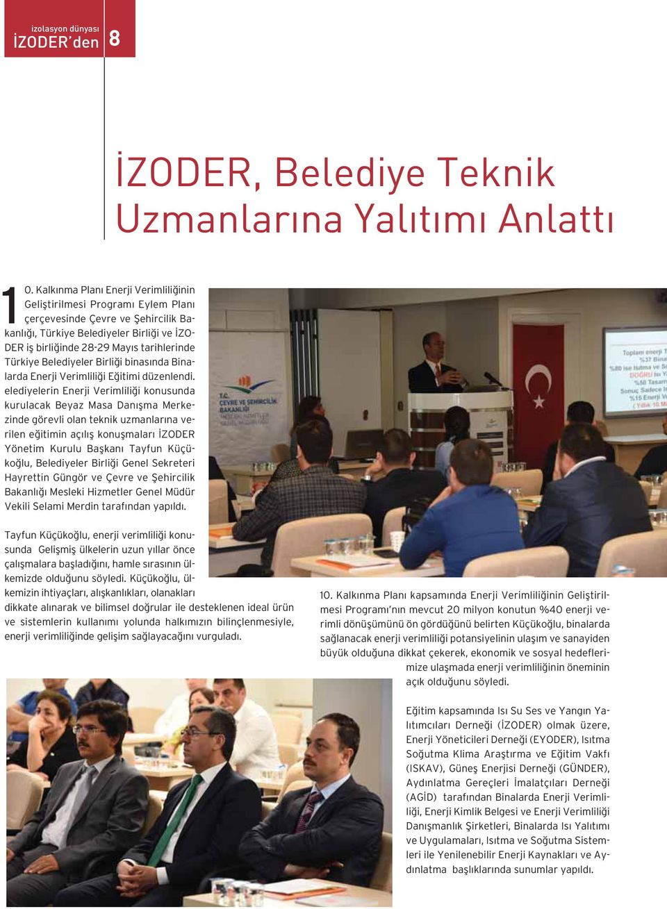 Türkiye Belediyeler Birliği binasında Binalarda Enerji Verimliliği Eğitimi düzenlendi.