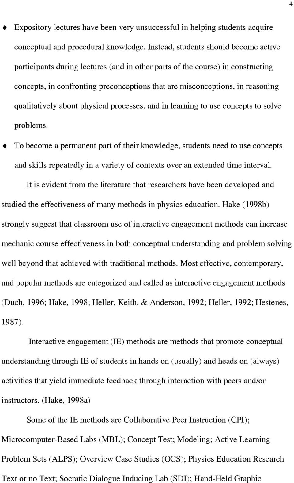 qualitatively about physical processes, and in learning to use concepts to solve problems.