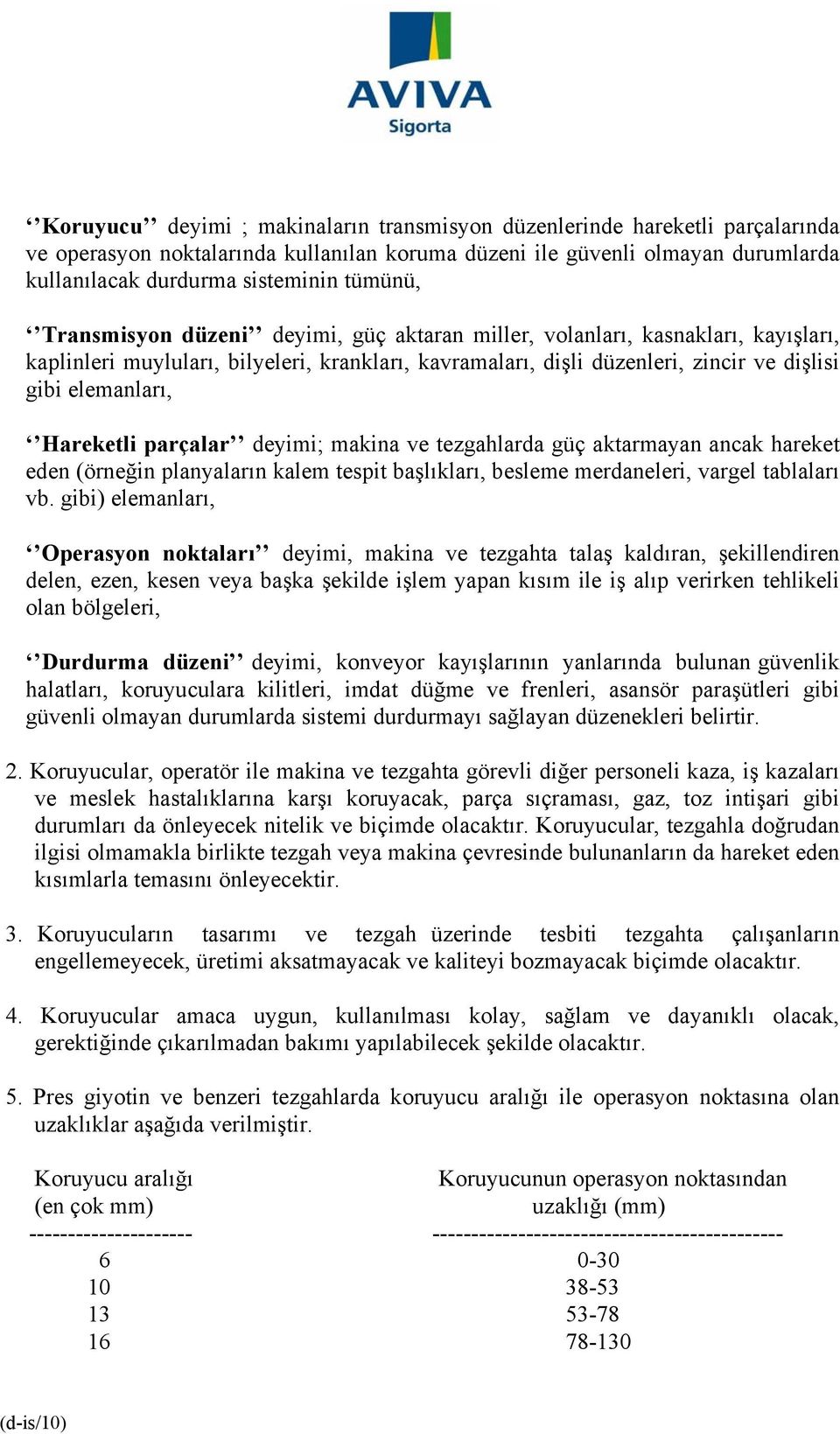 Hareketli parçalar deyimi; makina ve tezgahlarda güç aktarmayan ancak hareket eden (örneğin planyaların kalem tespit başlıkları, besleme merdaneleri, vargel tablaları vb.