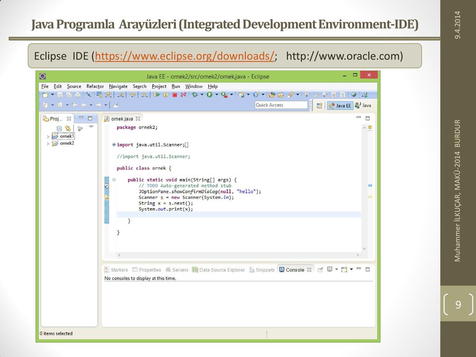 Environment-IDE) Eclipse IDE