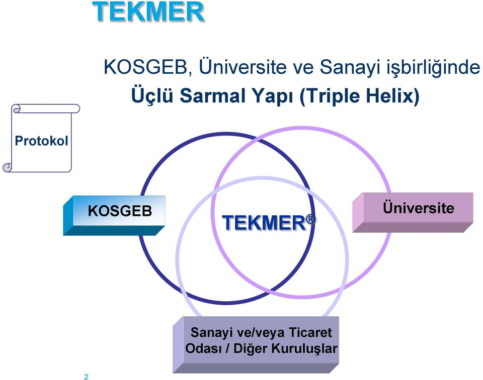 Helix) Protokol KOSGEB TEKMER Üniversite