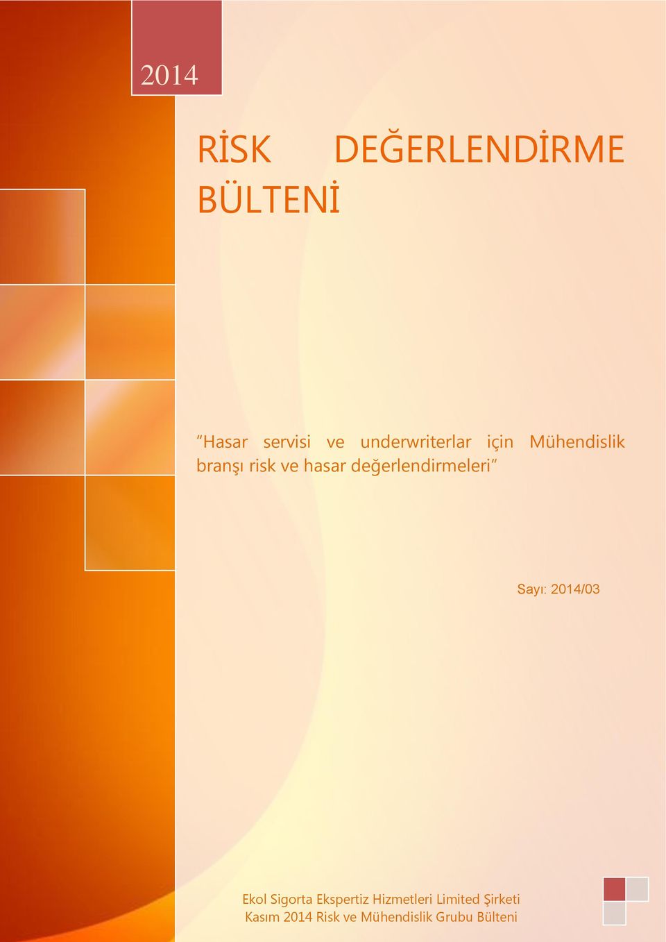 değerlendirmeleri Sayı: 2014/03 Ekol Sigorta Ekspertiz