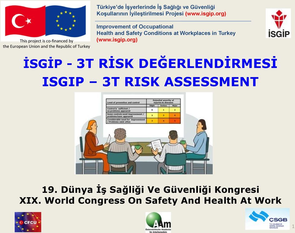 Occupational Health and Safety Conditions at Workplaces in Turkey (www.isgip.