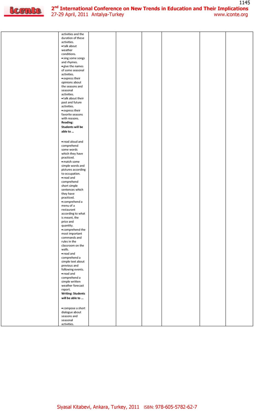 : Students will be able to read aloud comprehend some words which they have practiced. match some simple words pictures according to occupation.