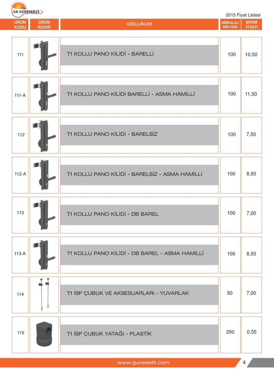 113 T1 KOLLU PANO KİLİDİ - DB BAREL 7,00 113-A T1 KOLLU PANO KİLİDİ - DB BAREL - ASMA HAMİLLİ