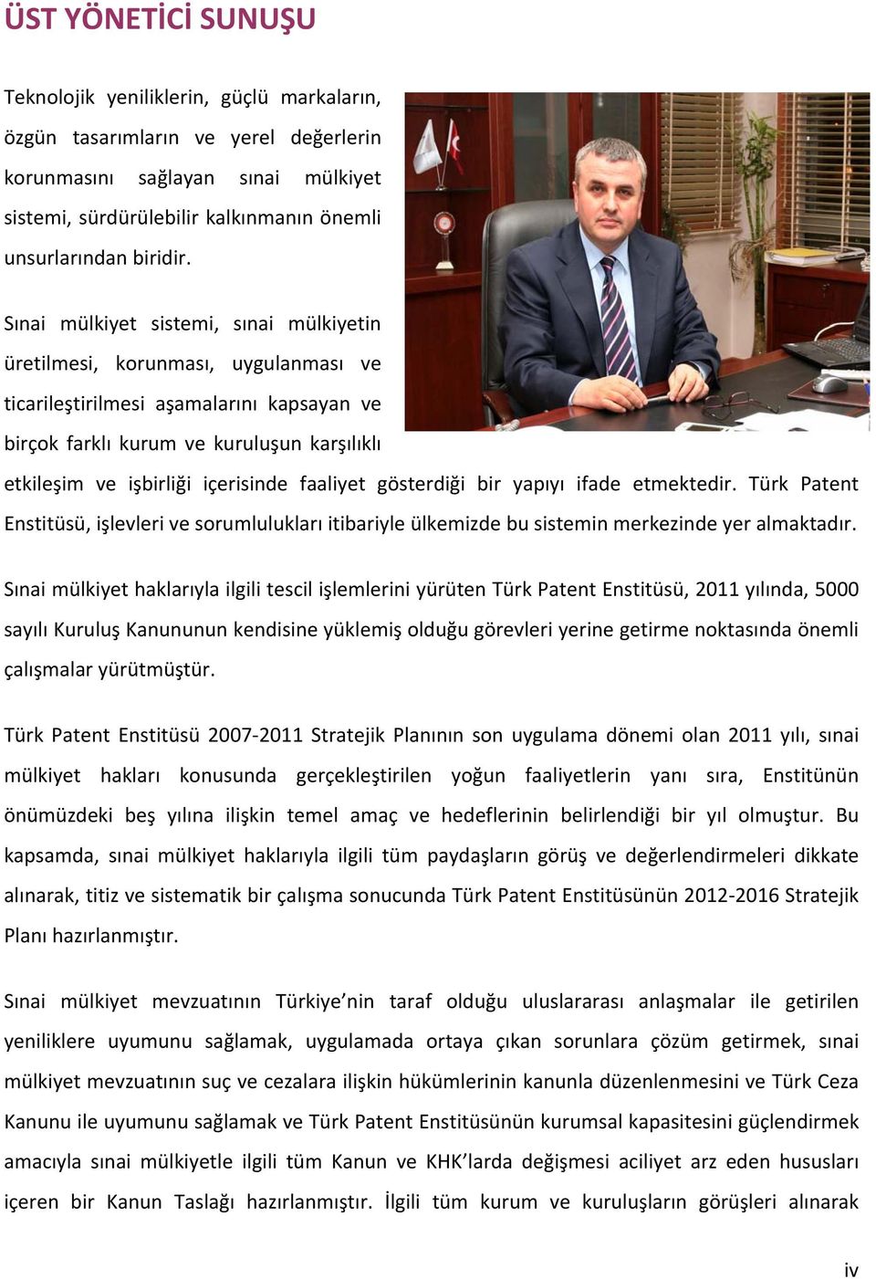 Sınai mülkiyet sistemi, sınai mülkiyetin üretilmesi, korunması, uygulanması ve ticarileştirilmesi aşamalarını kapsayan ve birçok farklı kurum ve kuruluşun karşılıklı etkileşim ve işbirliği içerisinde