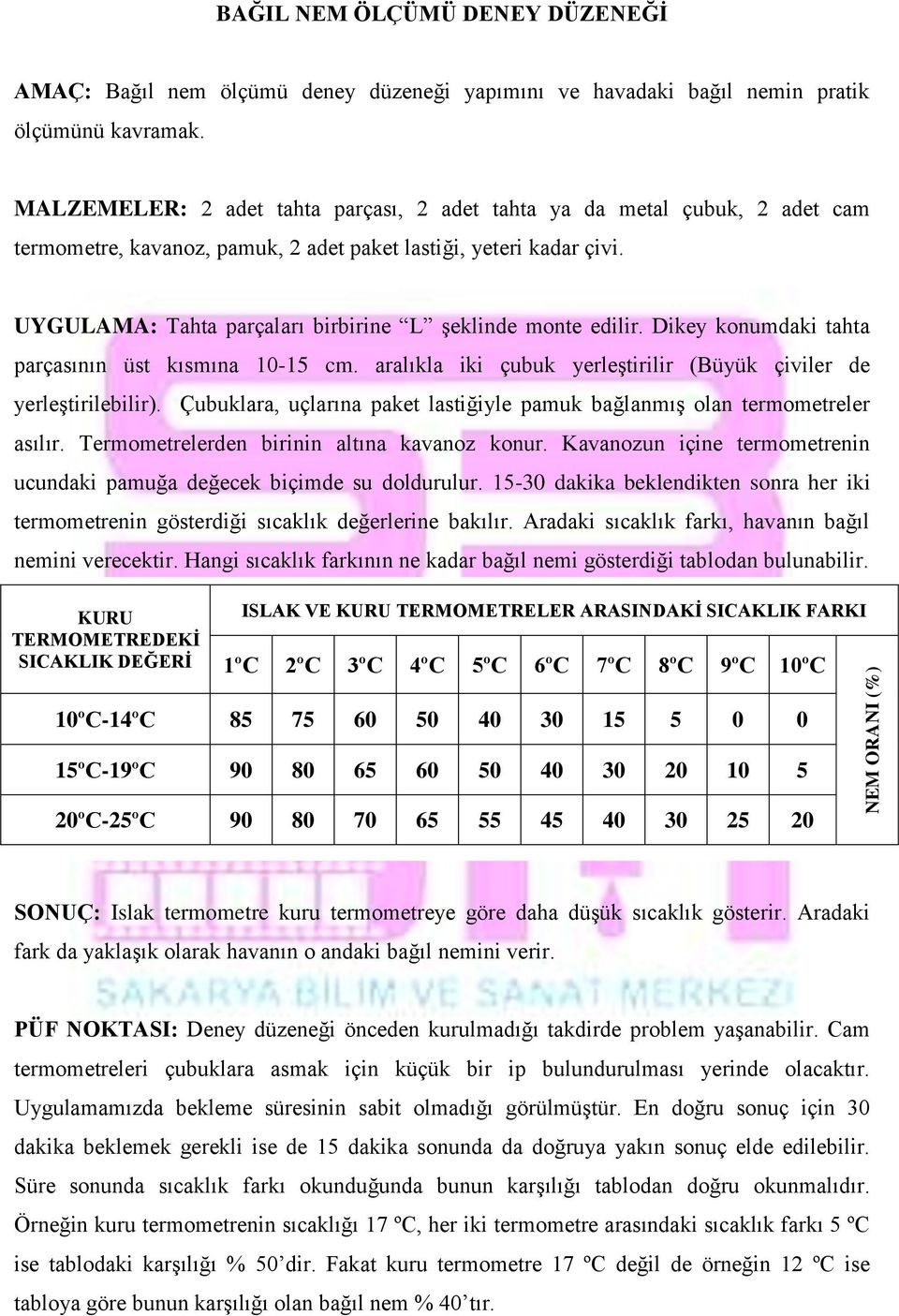 UYGULAMA: Tahta parçaları birbirine L şeklinde monte edilir. Dikey konumdaki tahta parçasının üst kısmına 10-15 cm. aralıkla iki çubuk yerleştirilir (Büyük çiviler de yerleştirilebilir).