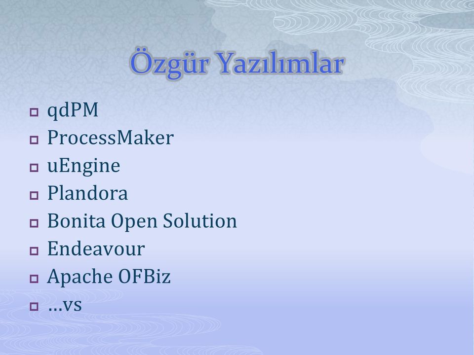 Yazılımlar Bonita Open