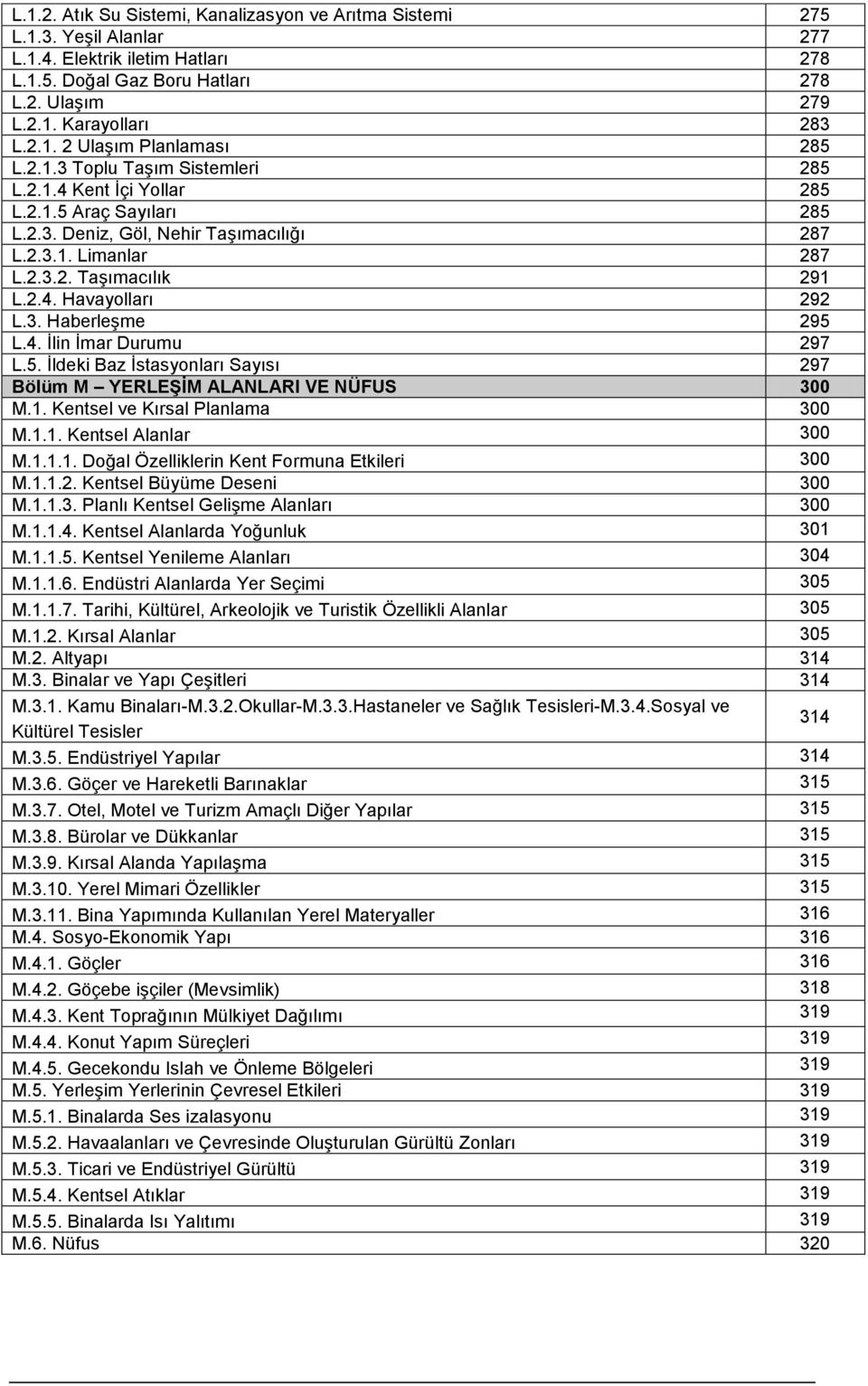 3. Haberleşme 295 L.4. İlin İmar Durumu 297 L.5. İldeki Baz İstasyonları Sayısı 297 Bölüm M YERLEŞİM ALANLARI VE NÜFUS 300 M.1. Kentsel ve Kırsal Planlama 300 M.1.1. Kentsel Alanlar 300 M.1.1.1. Doğal Özelliklerin Kent Formuna Etkileri 300 M.