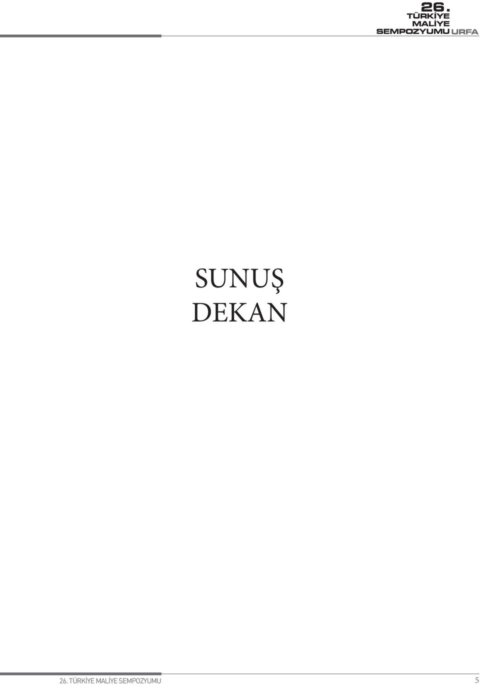 SUNUŞ DEKAN 