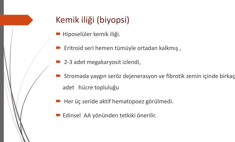 izlendi, Stromada yaygın seröz dejenerasyon ve fibrotik zemin içinde