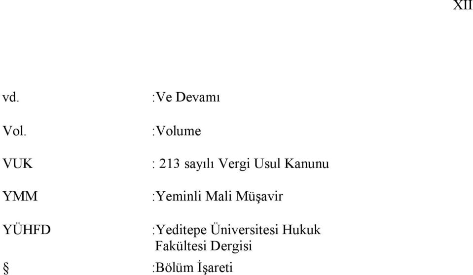 Vergi Usul Kanunu :Yeminli Mali Müşavir