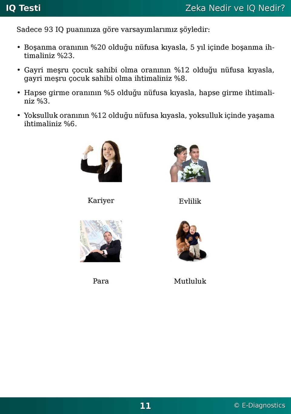 boşanma ihtimaliniz %23 Gayri meşru çocuk sahibi olma oranının %12 olduğu nüfusa kıyasla, gayri meşru çocuk sahibi