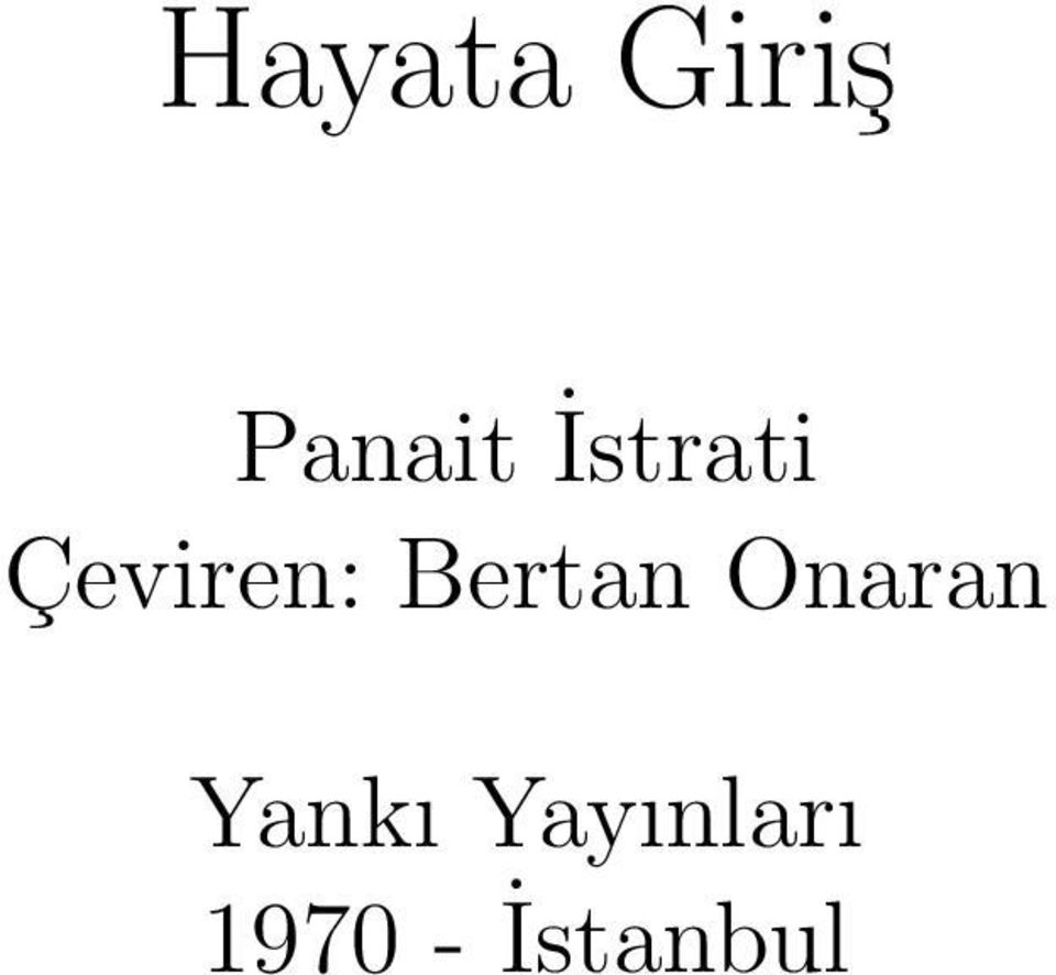 Bertan Onaran Yankı