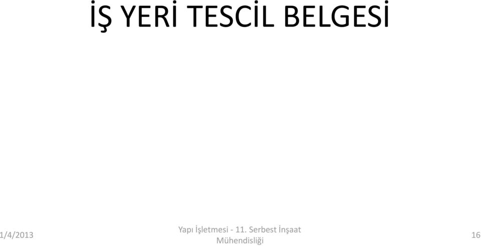 Yapı İşletmesi - 11.