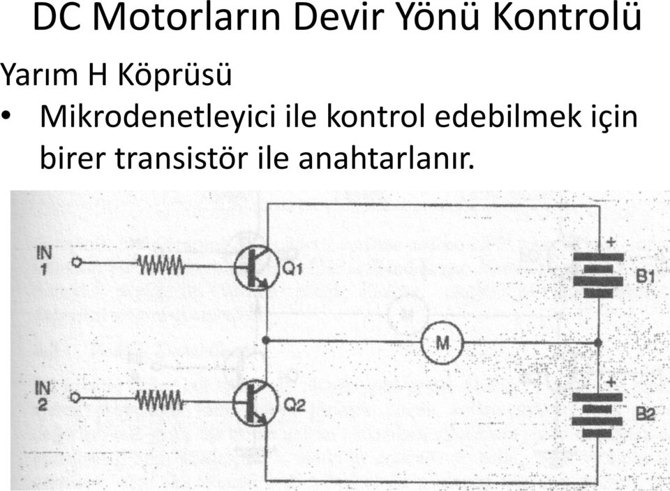 Mikrodenetleyici ile kontrol