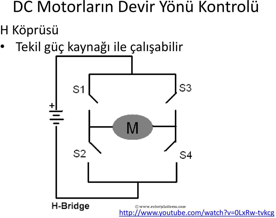 kaynağı ile çalışabilir