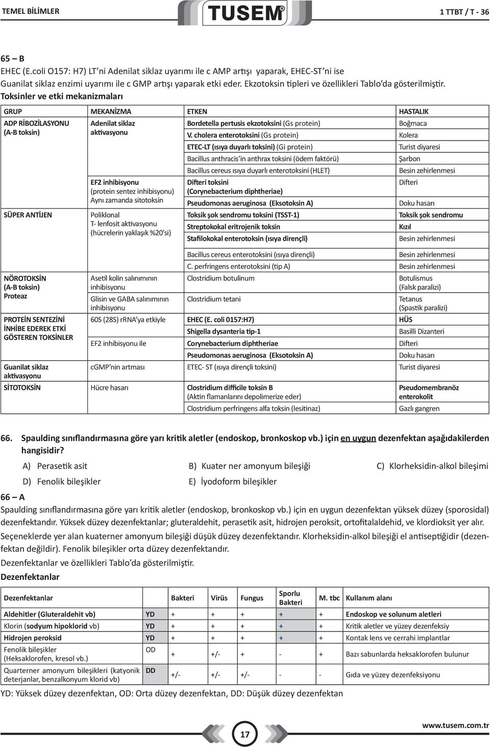 Toksinler ve etki mekanizmaları GRUP MEKANİZMA ETKEN HASTALIK ADP RİBOZİLASYONU Adenilat siklaz Bordetella pertusis ekzotoksini (Gs protein) Boğmaca (A-B toksin) aktivasyonu V.