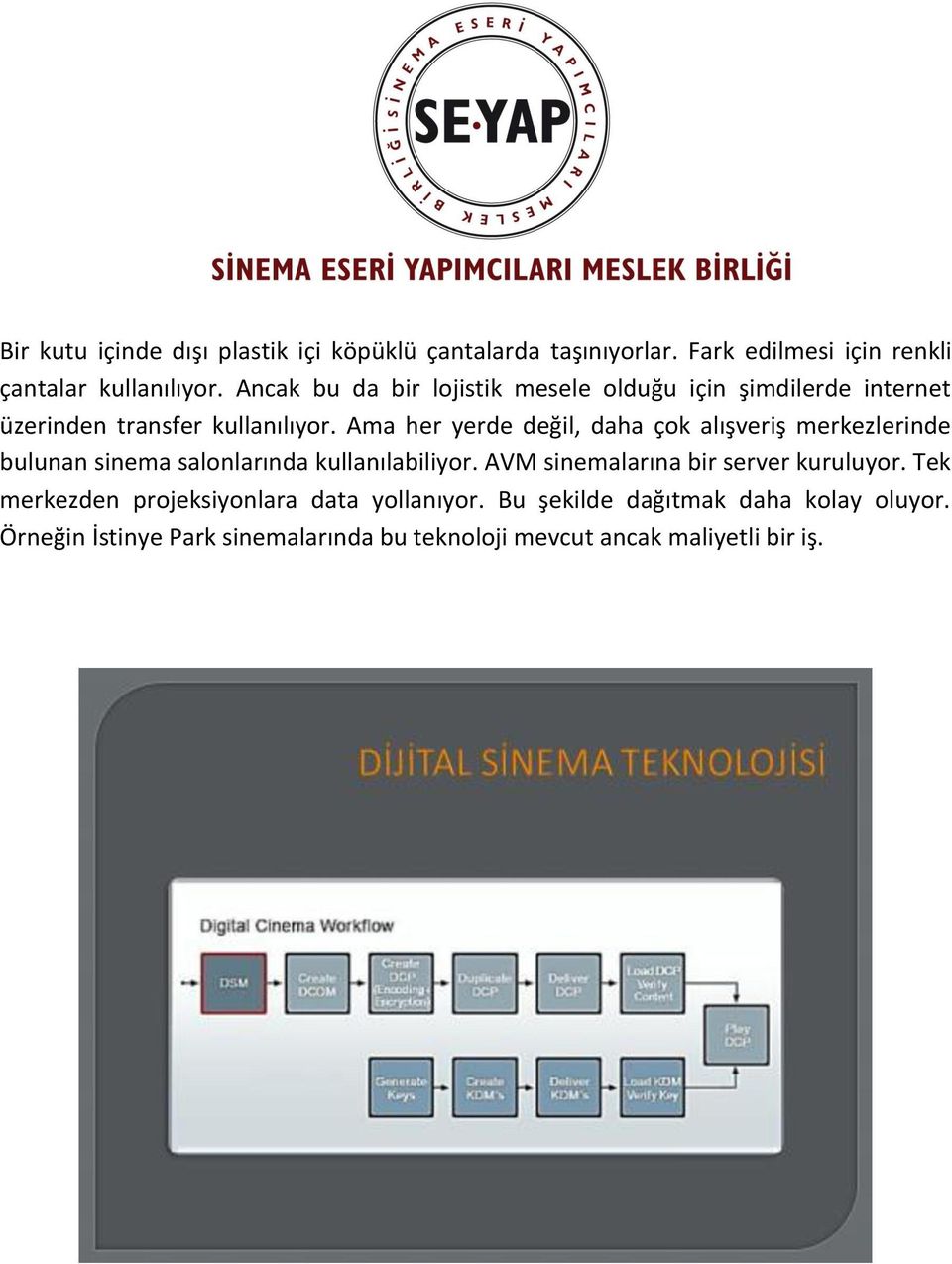 Ama her yerde değil, daha çok alışveriş merkezlerinde bulunan sinema salonlarında kullanılabiliyor.