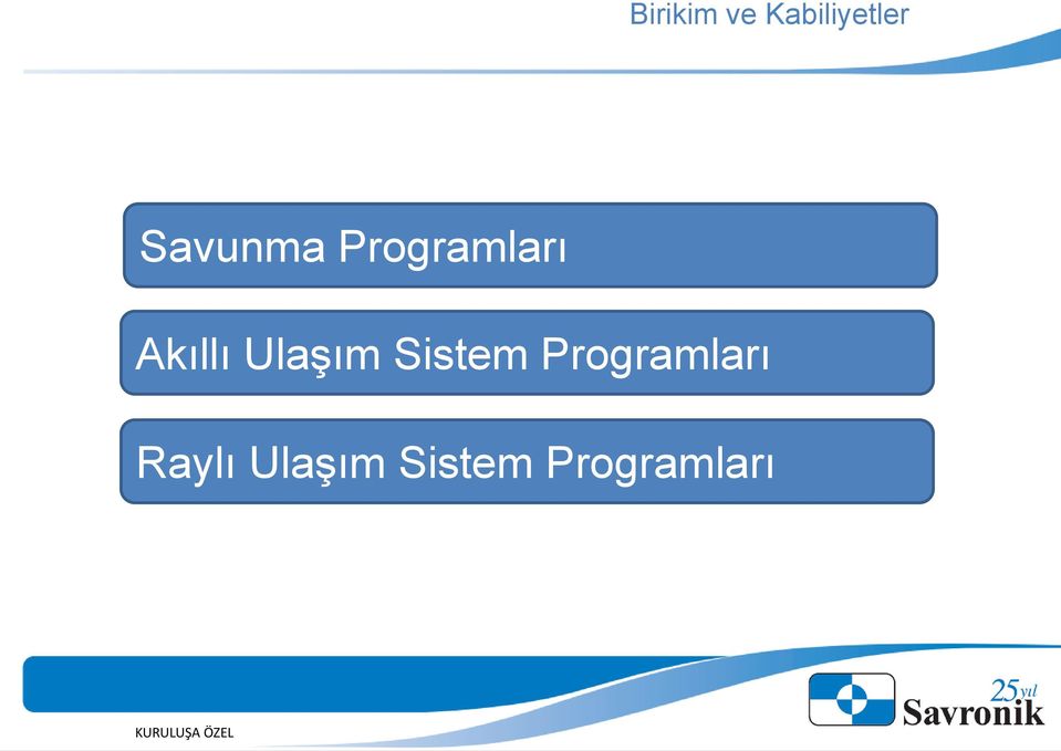 Ulaşım Sistem Programları