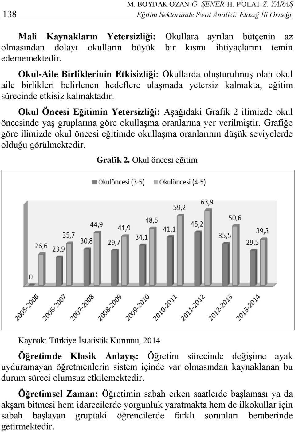 Okul-Aile Birliklerinin Etkisizliği: Okullarda oluşturulmuş olan okul aile birlikleri belirlenen hedeflere ulaşmada yetersiz kalmakta, eğitim sürecinde etkisiz kalmaktadır.