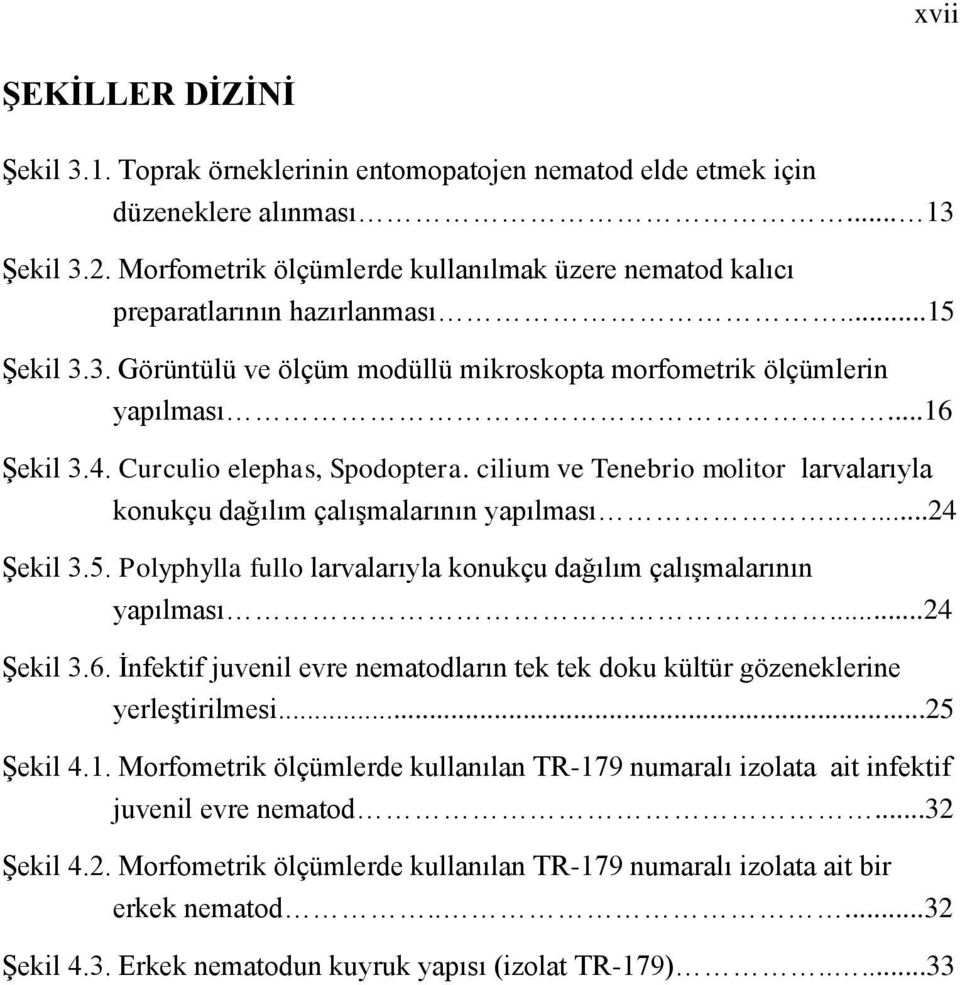 Curculio elephas, Spodoptera. cilium ve Tenebrio molitor larvalarıyla konukçu dağılım çalışmalarının yapılması.....24 Şekil 3.5. Polyphylla fullo larvalarıyla konukçu dağılım çalışmalarının yapılması.