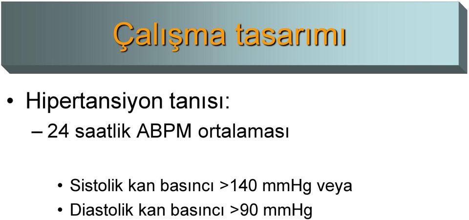 ortalaması Sistolik kan basıncı