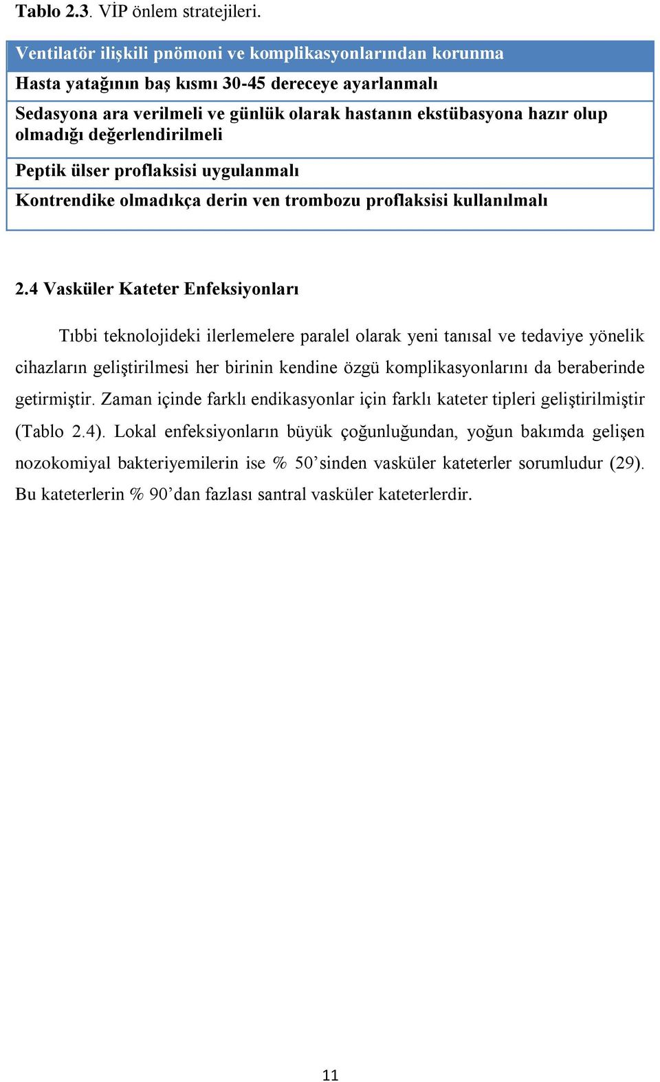 değerlendirilmeli Peptik ülser proflaksisi uygulanmalı Kontrendike olmadıkça derin ven trombozu proflaksisi kullanılmalı 2.