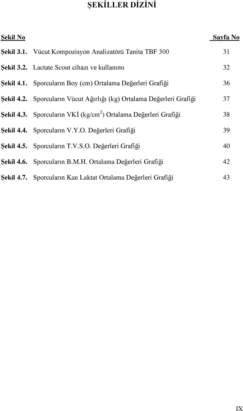 3. Sporcuların VKİ (kg/cm 2 ) Ortalama Değerleri Grafiği 38 Şekil 4.4. Sporcuların V.Y.O. Değerleri Grafiği 39 Şekil 4.5. Sporcuların T.V.S.O. Değerleri Grafiği 40 Şekil 4.