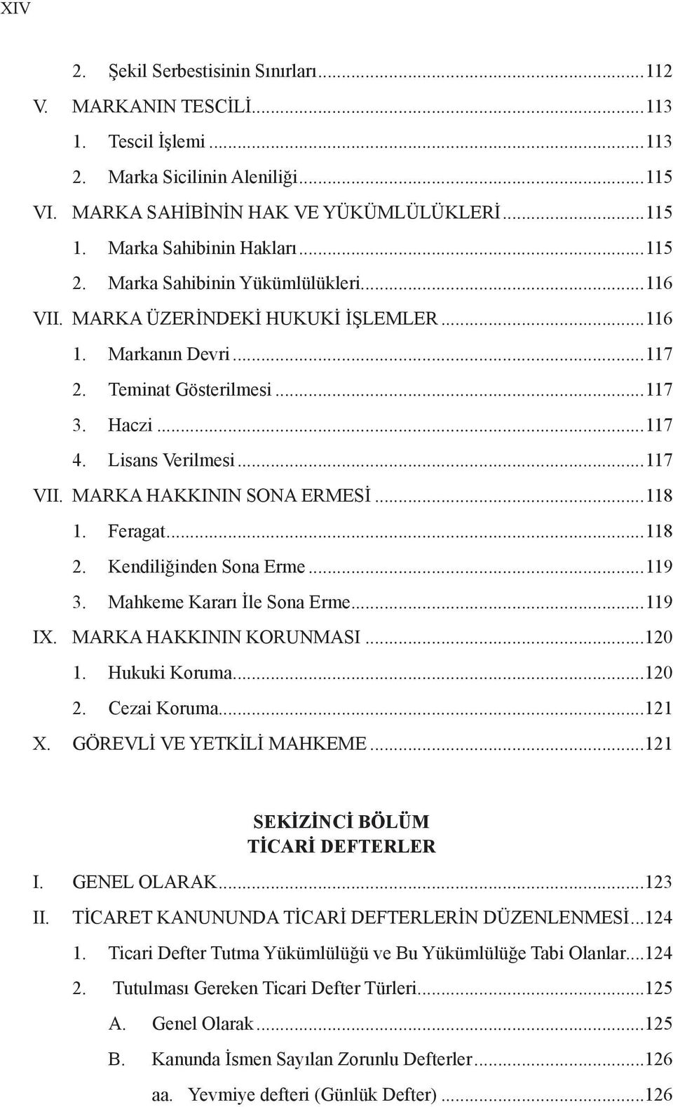 Lisans Verilmesi...117 VII. MARKA HAKKININ SONA ERMESİ...118 1. Feragat...118 2. Kendiliğinden Sona Erme...119 3. Mahkeme Kararı İle Sona Erme...119 IX. MARKA HAKKININ KORUNMASI...120 1.