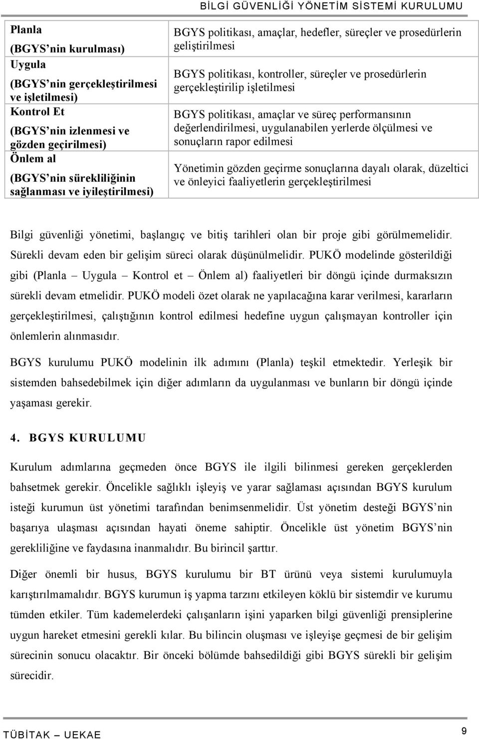 performansının değerlendirilmesi, uygulanabilen yerlerde ölçülmesi ve sonuçların rapor edilmesi Yönetimin gözden geçirme sonuçlarına dayalı olarak, düzeltici ve önleyici faaliyetlerin