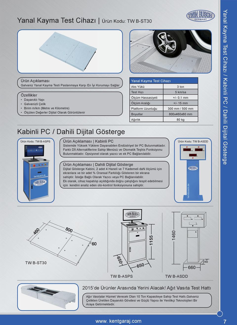 Dijital Gösterge Ürün Kodu: TW B-ASPS Ürün Açıklaması Kabinli PC Ürün Kodu: TW B-ASDD Sistemde Yüksek Yüklere Dayanabilen Endüstriyel bir PC Bulunmaktadır.