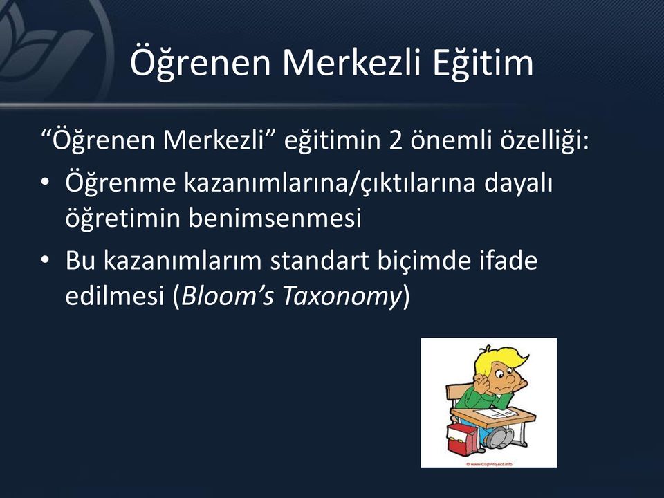 kazanımlarına/çıktılarına dayalı öğretimin