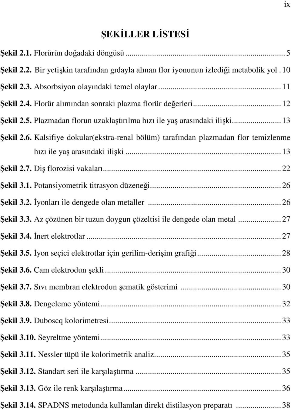 Kalsifiye dokular(ekstra-renal bölüm) tarafından plazmadan flor temizlenme hızı ile yaş arasındaki ilişki... 13 Şekil 2.7. Diş florozisi vakaları... 22 Şekil 3.1. Potansiyometrik titrasyon düzeneği.