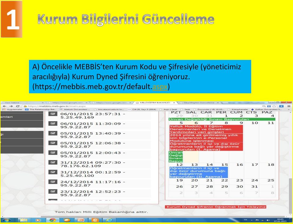 Kurum Dyned Şifresini öğreniyoruz.