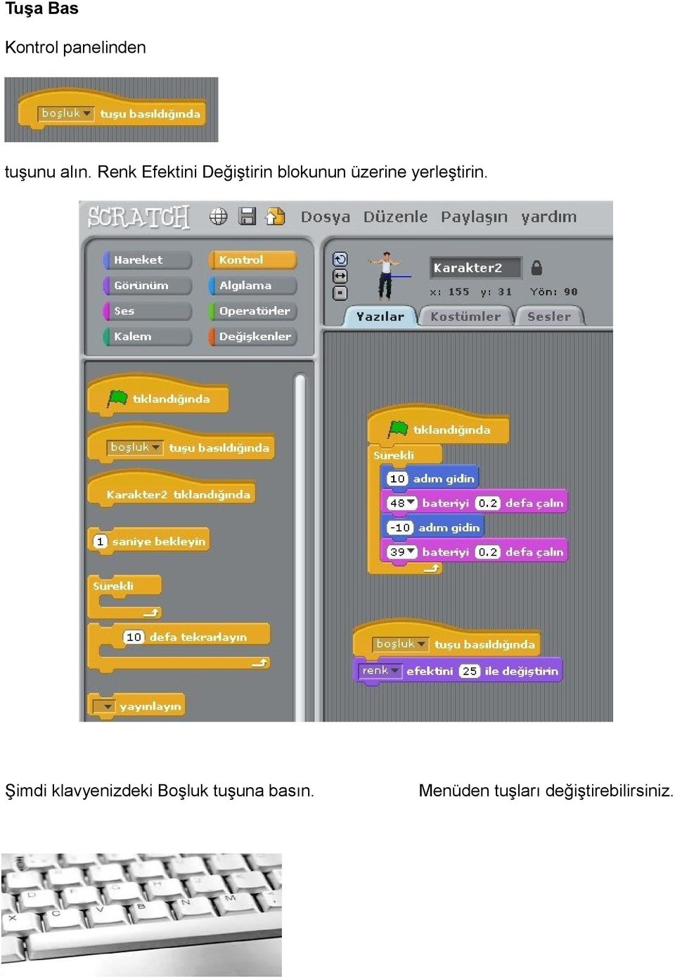 yerleştirin.