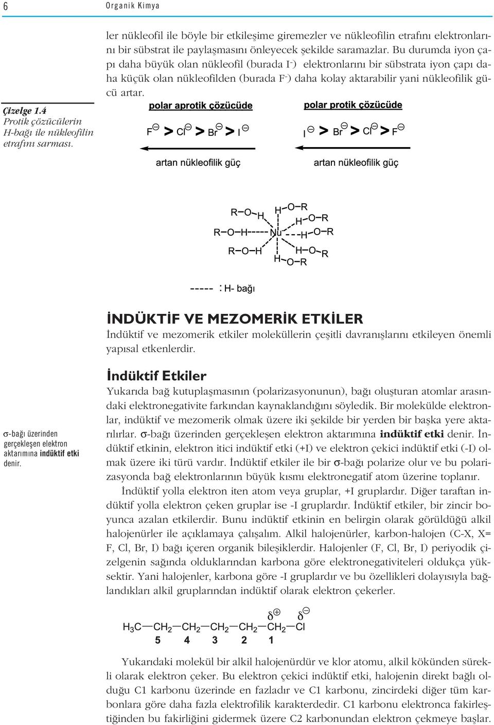 Bu durumda iyon çap daha büyük olan nükleofil (burada I - ) elektronlar n bir sübstrata iyon çap daha küçük olan nükleofilden (burada F - ) daha kolay aktarabilir yani nükleofilik gücü artar.