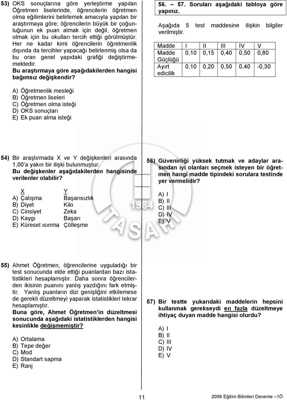 Her ne kadar kimi öğrencilerin öğretmenlik dışında da tercihler yapacağı belirlenmiş olsa da bu oran genel yapıdaki grafiği değiştirmemektedir.