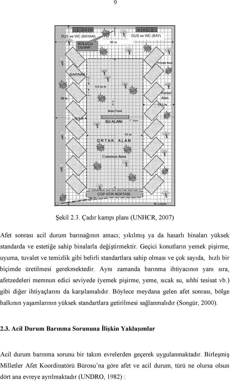 Aynı zamanda barınma ihtiyacının yanı sıra, afetzedeleri memnun edici seviyede (yemek pişirme, yeme, sıcak su, sıhhi tesisat vb.) gibi diğer ihtiyaçlarını da karşılamalıdır.