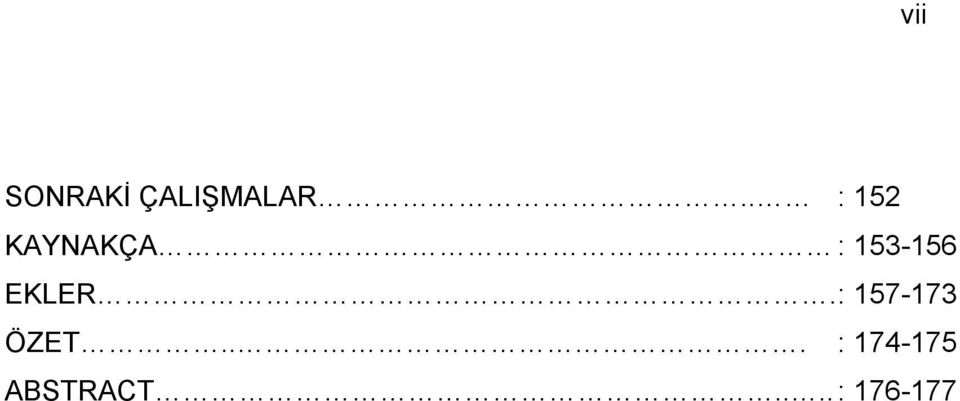 EKLER. : 157-173 ÖZET.