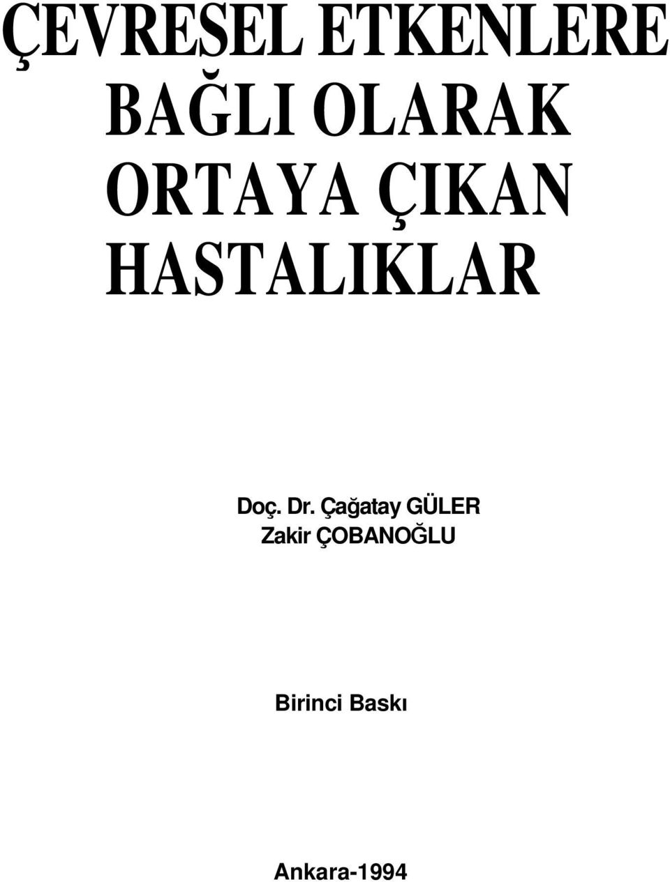 HASTALIKLAR Doç. Dr.